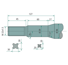 Silozinken für Lader TRIOLIET-MULLOS 30725-1 Nachbau