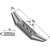 Reja 420 x 43 mm para chisel adaptable - Blacksteel©