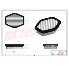 Filtre à air adaptable HIFI FILTER SC50324