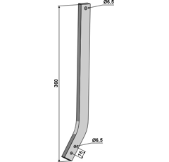 Dent 360 x 32 mm pour herse HATZENBICHLER 1909020005 adaptable - BlackSteel©