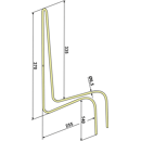 Dent de fenaison jaune pour CLAAS 9235770 adaptable - BlackSteel©