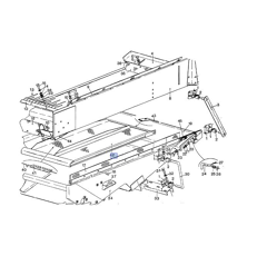 Grille inférieure  pour moissonneuse-batteuse NEW HOLLAND 80426371 adaptable
