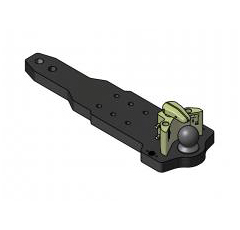 Tragplatte Kugel 80,Steyr CVT6, CVT61, Profi, Schwarz 