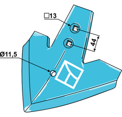 Reja triangular para cultivador RABE GG-220 6342.69.03 adaptable - Blacksteel©