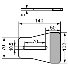 Abstreifer für Packerwalze, Durastar beschichtet 435804 Pöttinger Original