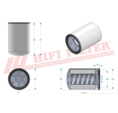 Filtre à gasoil adaptable HIFI FILTER SN 40114