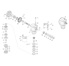Transmission verticale pour faucheuse KUHN K7033600 origine