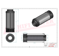 Filtre hydraulique adaptable HIFI FILTER SH66298
