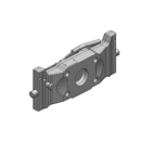 Adapterplatte 390 S32,Lochbild 140 x 80  Schwarz      