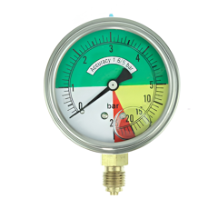 MANOMÈTRE GLYCÉRINE FILET 1/4'' M - Ø 60 MM - 25 BAR