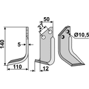 Fräsmesser Links 140 x 50 Muratori Nachbau