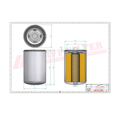 Filtre à huile adaptable HIFI FILTER SO11127