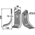 Lame gauche pour Fraise/Rotavator MASCHIO/GASPARDO 09400415 adaptable - Blacksteel©