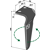 Dent gauche pour herse rotative BREVIGLIERI 0088310S adaptable - Blacksteel©