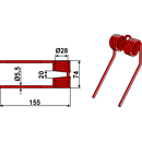 Dent de pick-up pour presse KRONE 00 938 040 3 adaptable - BlackSteel©