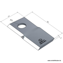 KM-Klinge rechts 115x4 mm, 19 Loch Claas Nachbau 