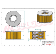 Filtre hydraulique adaptable HIFI FILTER SH52091