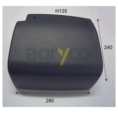 Tiroir fermeture autoradio pour téléscopique MERLO 61304 adaptable