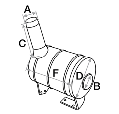Pot d'échappement JOHN-DEERE adaptable AL64409 - AL39137