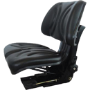 Siège de tracteur avec housse noire PVC 585 x 482 mm adaptable