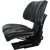 Siège de tracteur avec housse noire PVC 585 x 482 mm adaptable