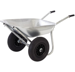 Brouette galvanisée 90 litres polypropylène