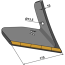 Flügelschar, Hartmetall beschichtet - links 101EXT1097 Köckerling Nachbau