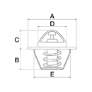 Thermostat Ø 54,08 mm pour chargeur télescopique MERLO adaptable