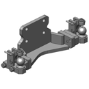 Zwangslenkung, beidseitig,Flanschmaß 140 x 80 mm,Weite 250 mm, John Deere    