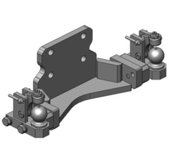 Zwangslenkung, beidseitig,Flanschmaß 140 x 80 mm,Weite 250 mm, John Deere    