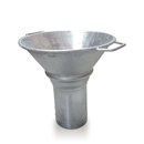 Cône de remplissage droit galva Ø 150 mm adaptable