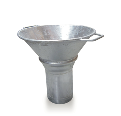 Cône de remplissage droit galva Ø 150 mm adaptable