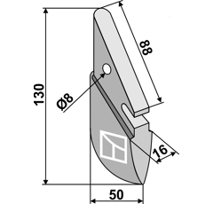 Soc pour semoir NORDSTEN 16870 adaptable - BlackSteel©