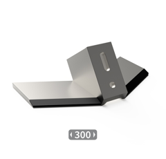 Aileron de déchaumeur avec plaquettes carbure et rechargement 300 mmTOUTES MARQUES adaptable