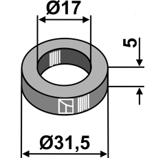 Scheibe 31,5x5x17 für Häcksler NOREMAT – Nachbau  