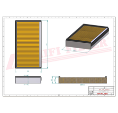 Filtre à air adaptable HIFI FILTER SC90080