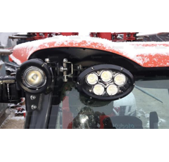 Phare de travail Ovale 5 LED 10-60V 56W 10000 lumens 