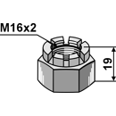 Écrou à créneaux dégagés M16 adaptable - BlackSteel©
