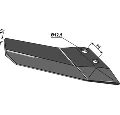 Soc-ailettes Blacksteel pour AMAZONE 78400605 adaptable