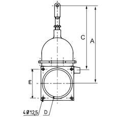 Vanne bronze bride filetée + 1 joint adaptable