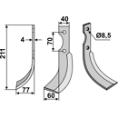 Fräsmesser Links 211 x 40 S.E.P. Nachbau