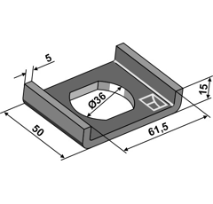 Protection anti-torsions pour LEMKEN 3051327 adaptable