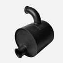 Pot d'échappement Ø 85 mm JOHN DEERE AL153972 adaptable