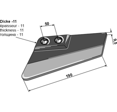 Aileron gauche pour VOGEL & NOOT adaptable - BlackSteel©