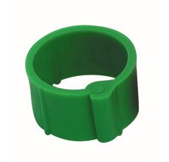 Lot de 100 bagues vertes à clips- CHICK'A