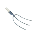 Fourche à foin à manche droit 3 dents