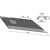 Soc à ailette latéral 270 mm pour cultivateur KVERNELAND 217001138 adaptable