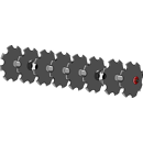 Train de disques assembles avec disques crénelés Ø 510 mm adaptable