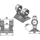 Marteau pour broyeur BOMFORD 03.958.01 adaptable