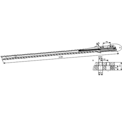 Couteau pour mélangeuse FELLA 121 925 adaptable - Blacksteel©
